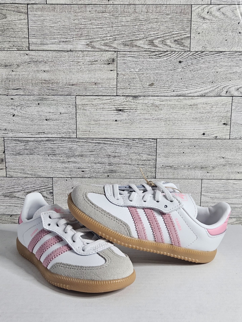 Adidas Kids Samba Junior Sneakers - White & Pink